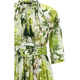 Bicolor Cotton Long Dress