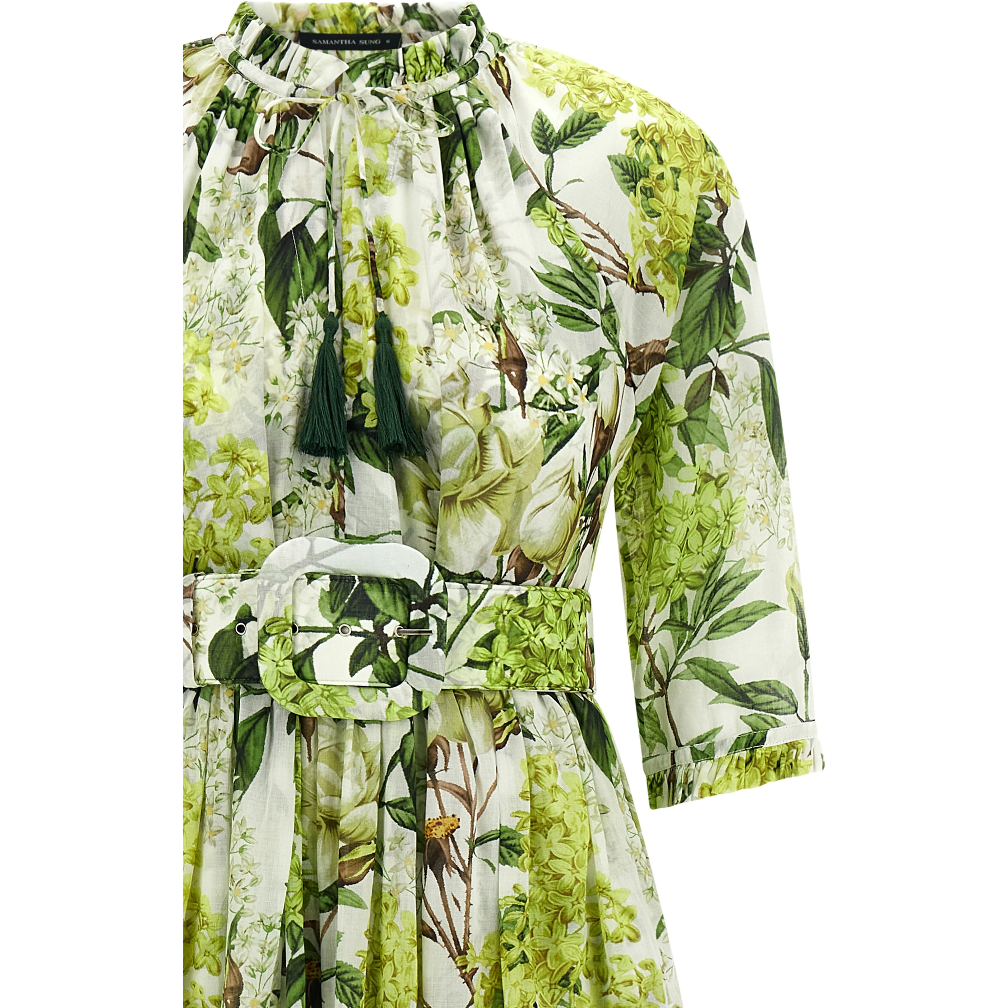 Bicolor Cotton Long Dress