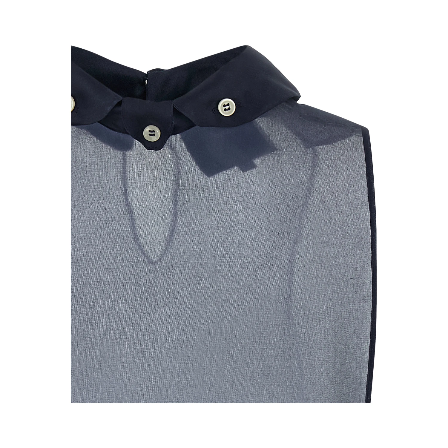 Blue Silk Shirt