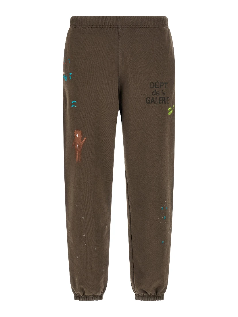 Brown Cotton Joggers (Workout Pants)