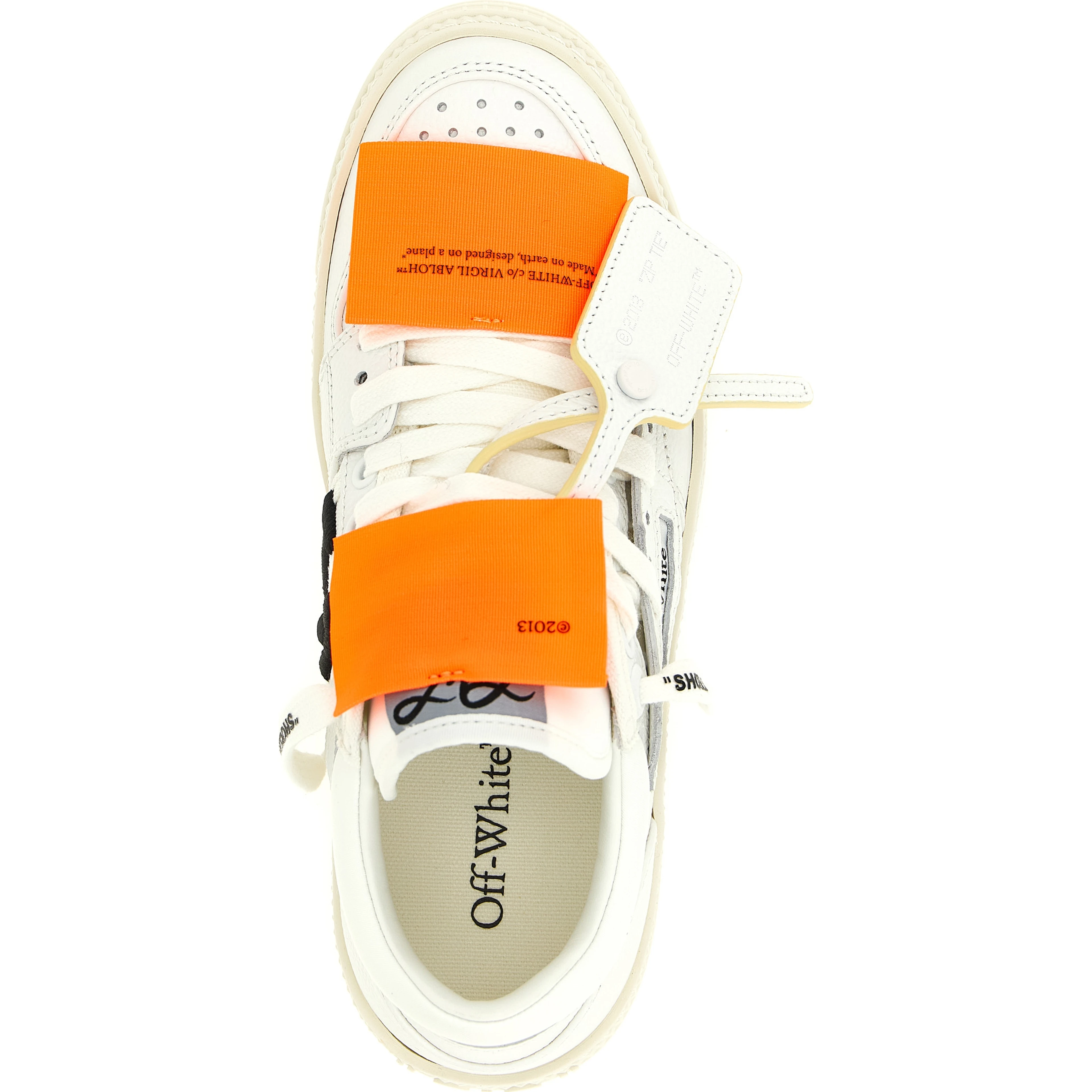White Calfskin Athletic Sneakers