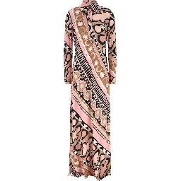 Multicolor Viscose Long Dress