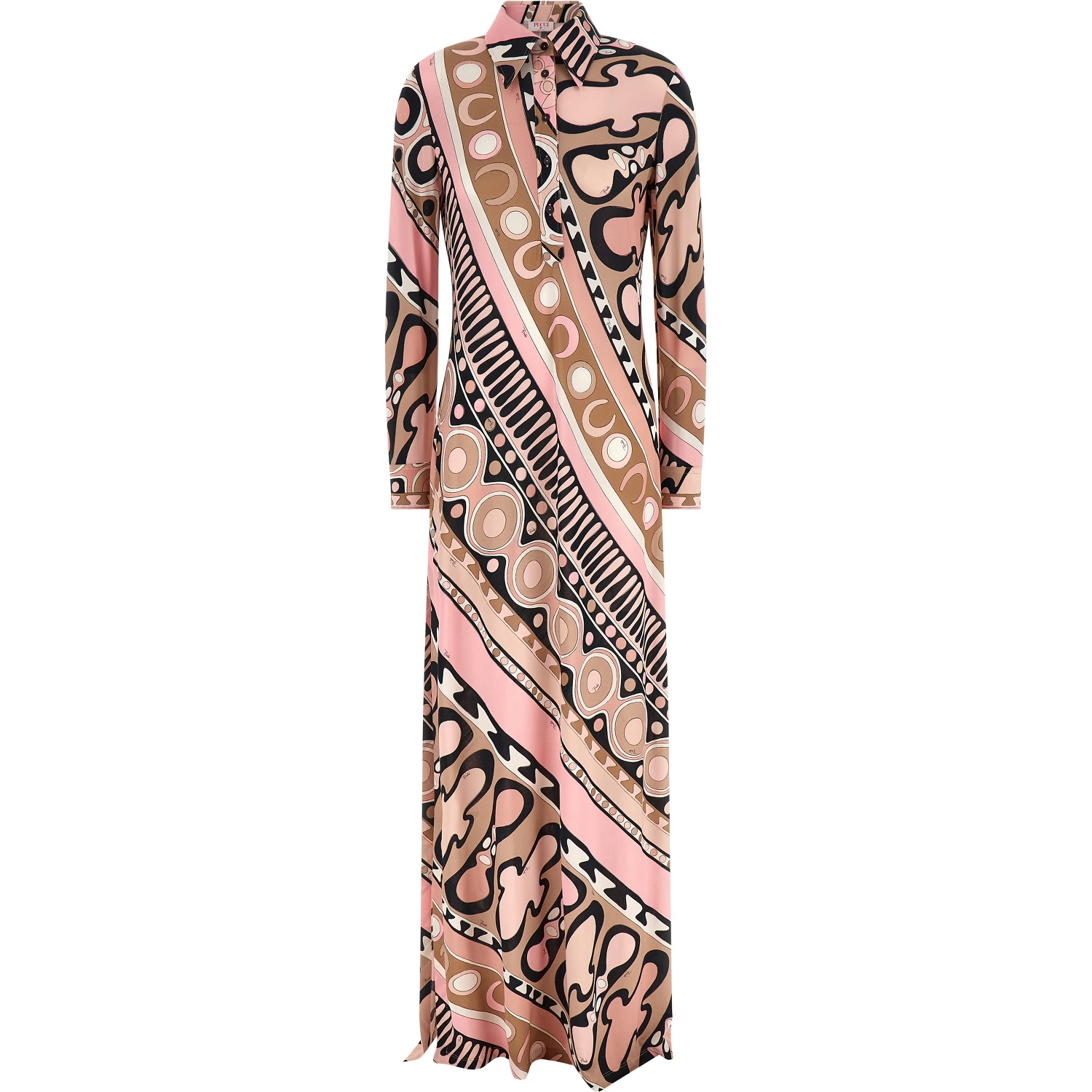 Multicolor Viscose Long Dress