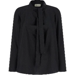 Black Cotton Blouse