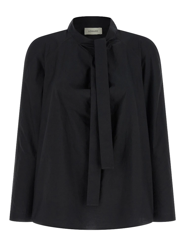 Black Cotton Blouse