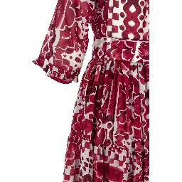 Fuchsia Cotton Long Dress