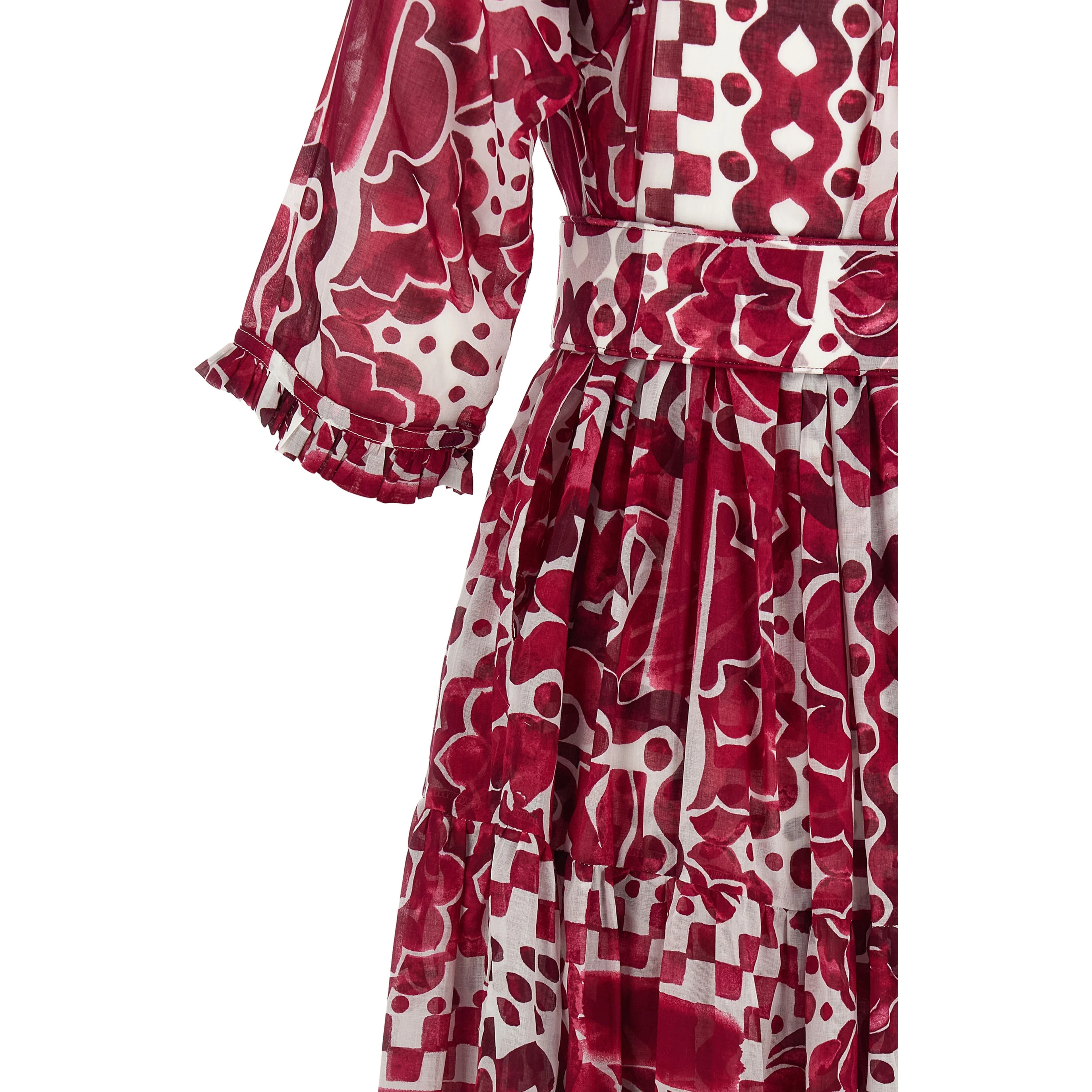 Fuchsia Cotton Long Dress