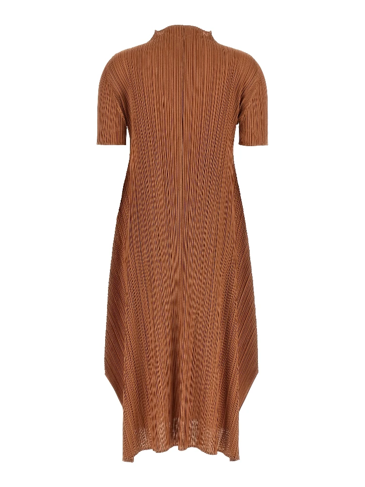 Brown Polyester Midi Dress alternative