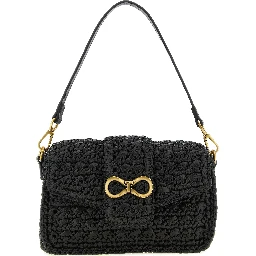 Black Polypropylene Crossbody Bag