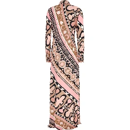 Multicolor Viscose Long Dress
