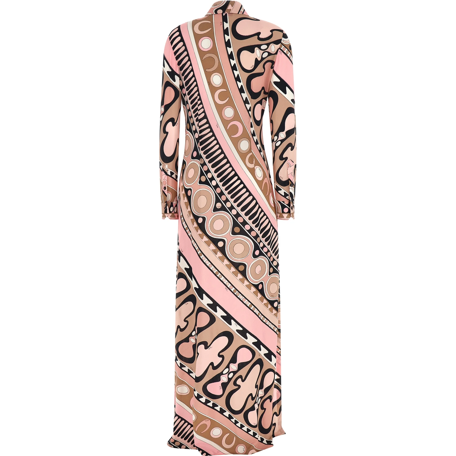 Multicolor Viscose Long Dress