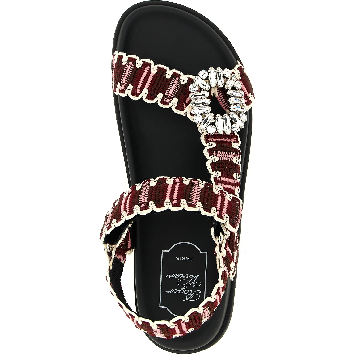 Multicolor Polyester Flat Sandals