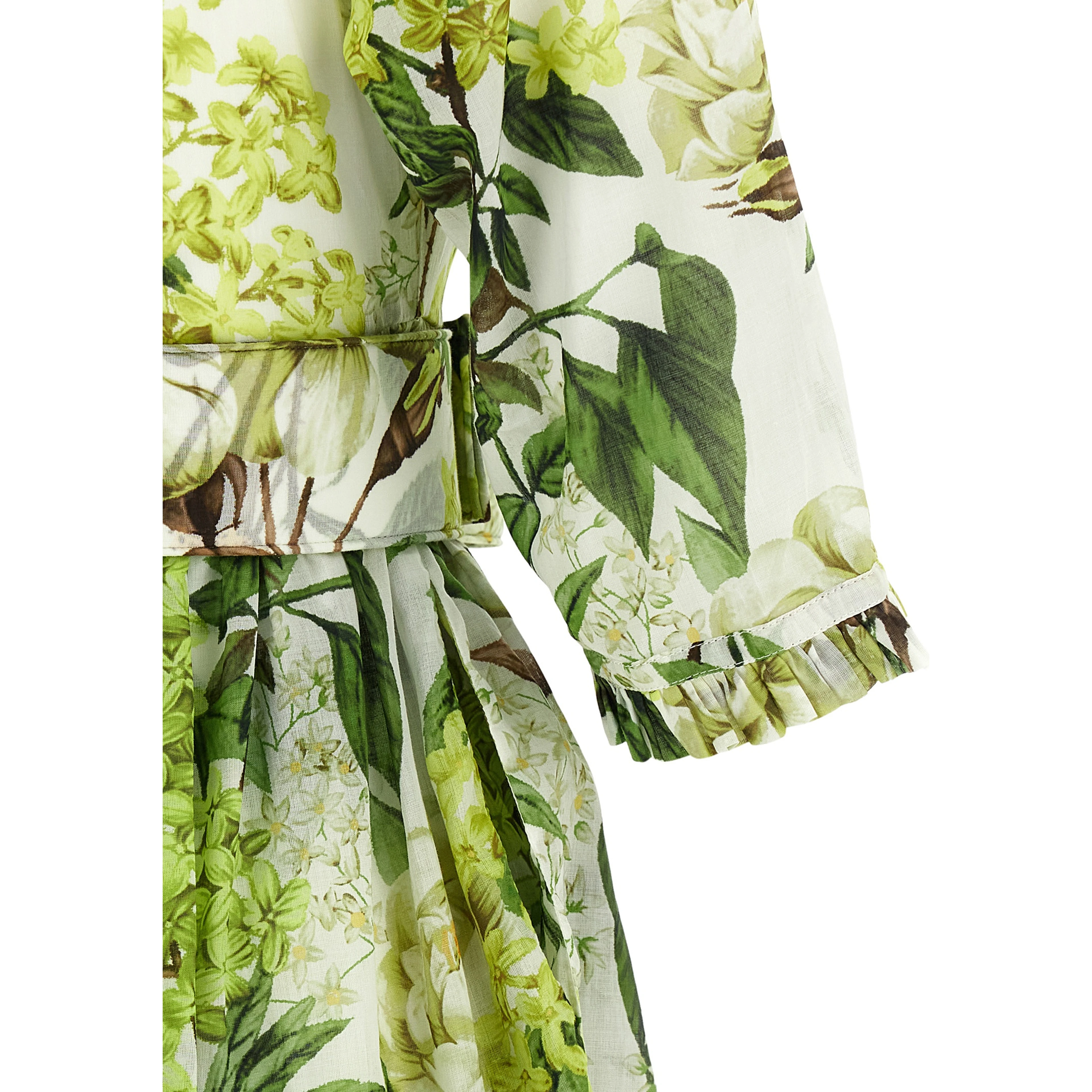 Bicolor Cotton Long Dress