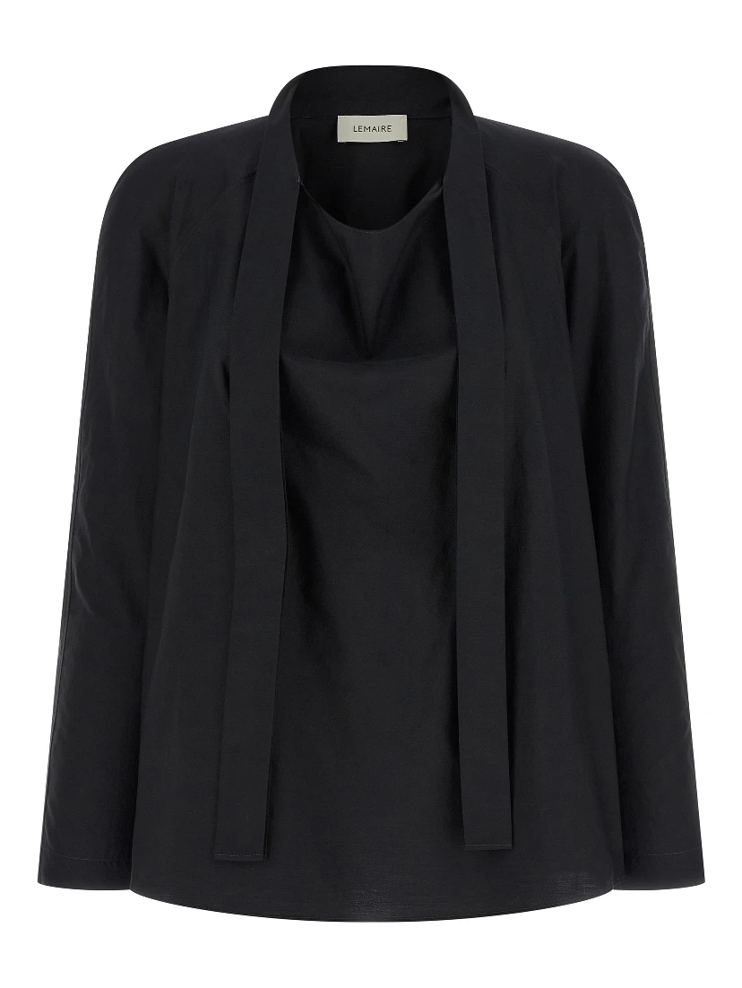 Black Cotton Blouse