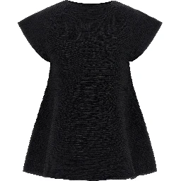 Black Polyester Short Dress