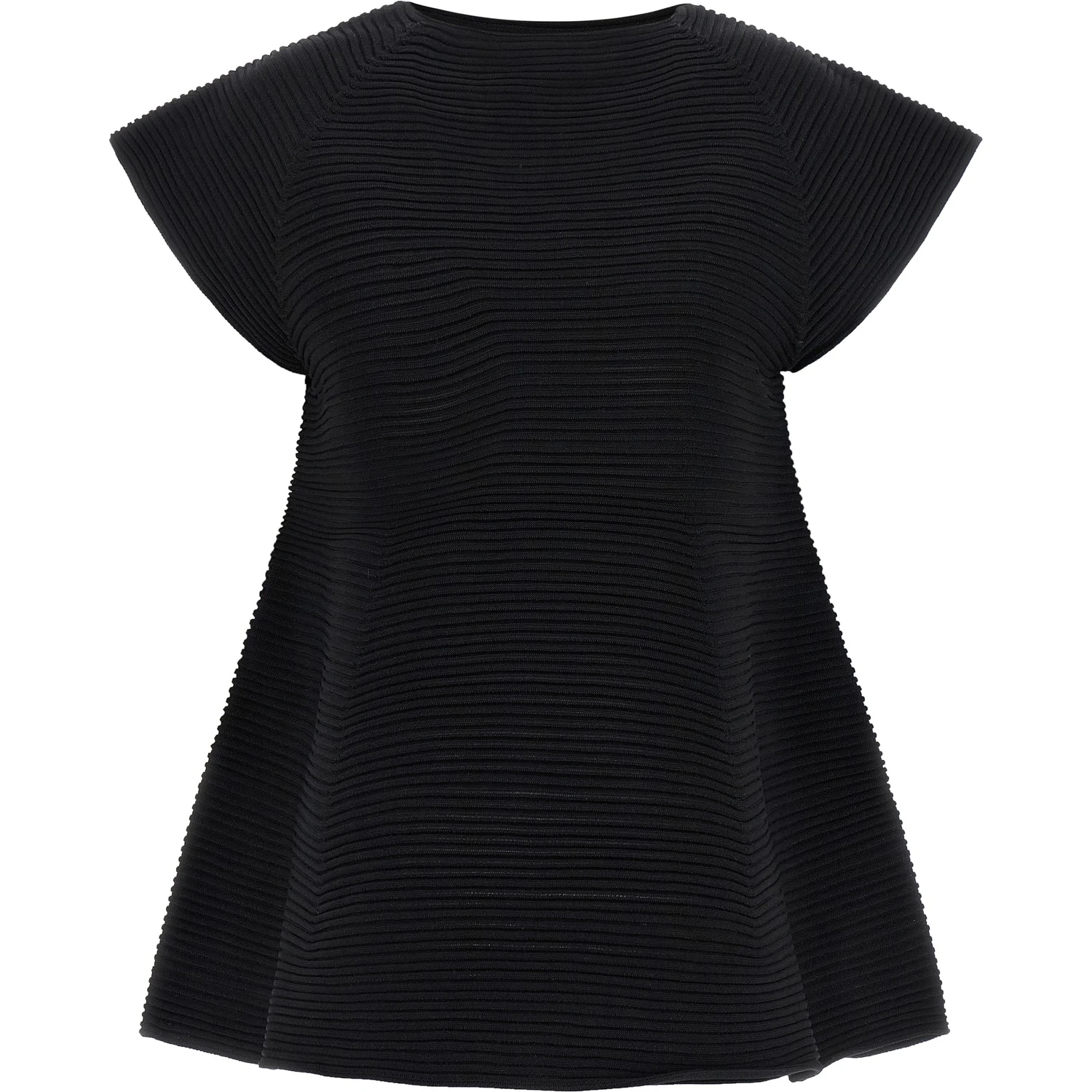 Black Polyester Short Dress