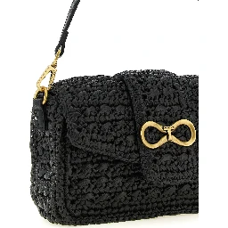 Black Polypropylene Crossbody Bag