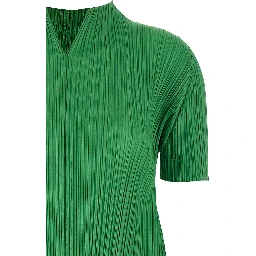 Bicolor Polyester Midi Dress