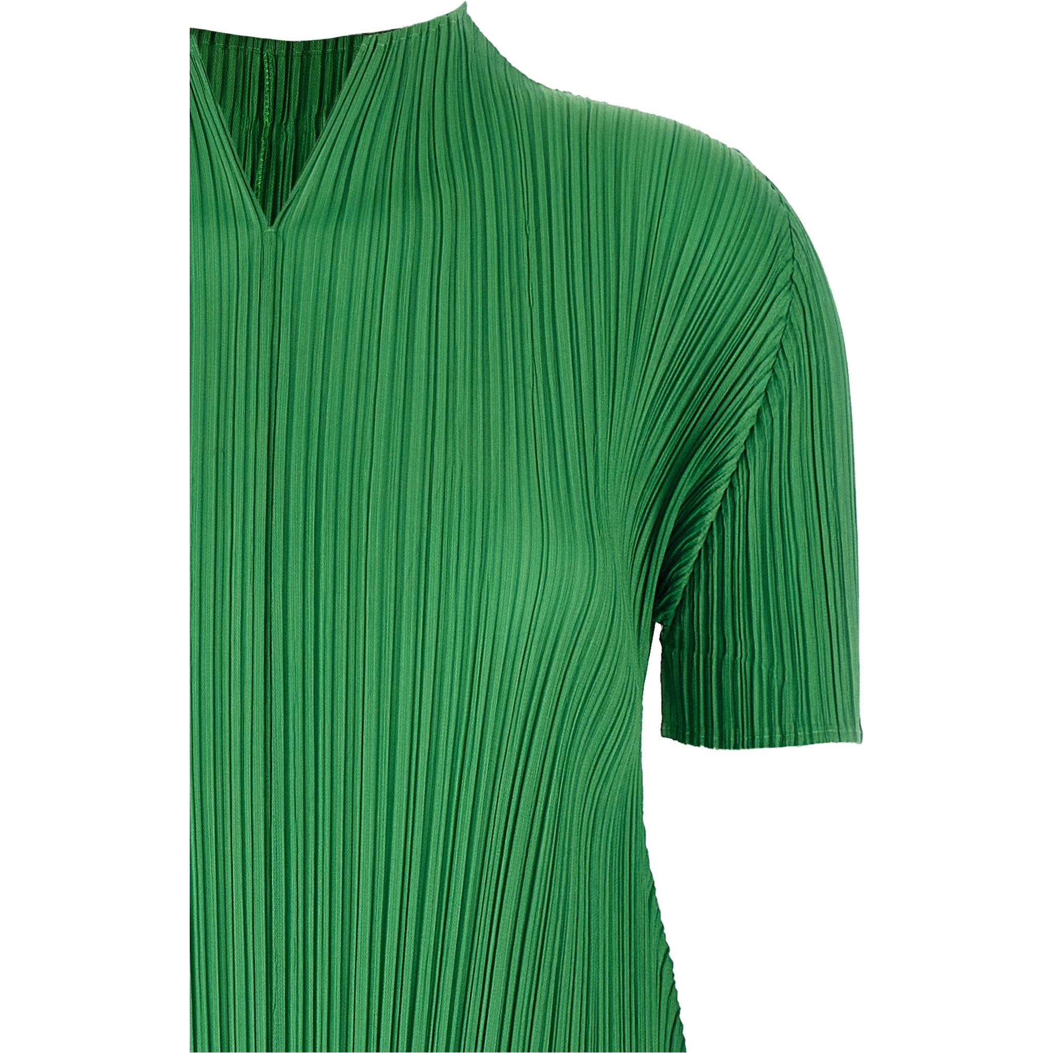 Bicolor Polyester Midi Dress