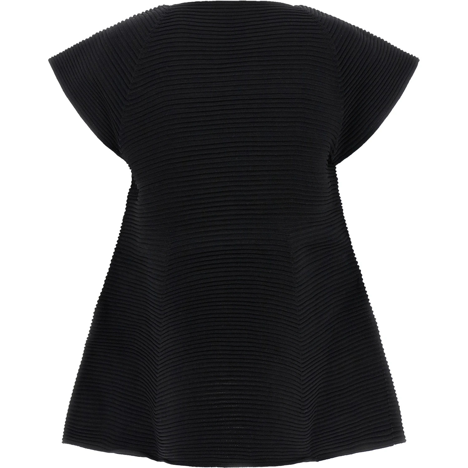 Black Polyester Short Dress