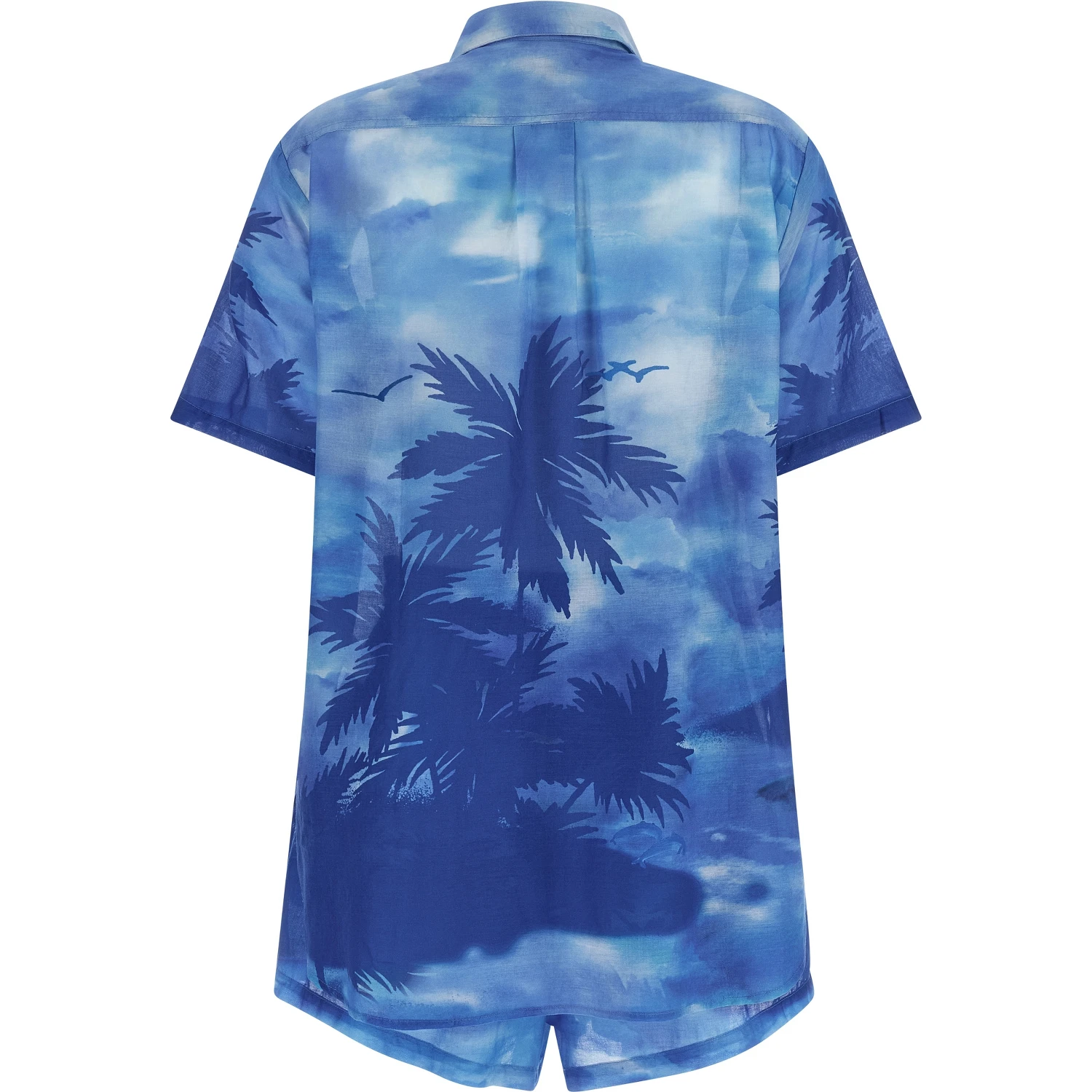 Blue Cotton Shorts