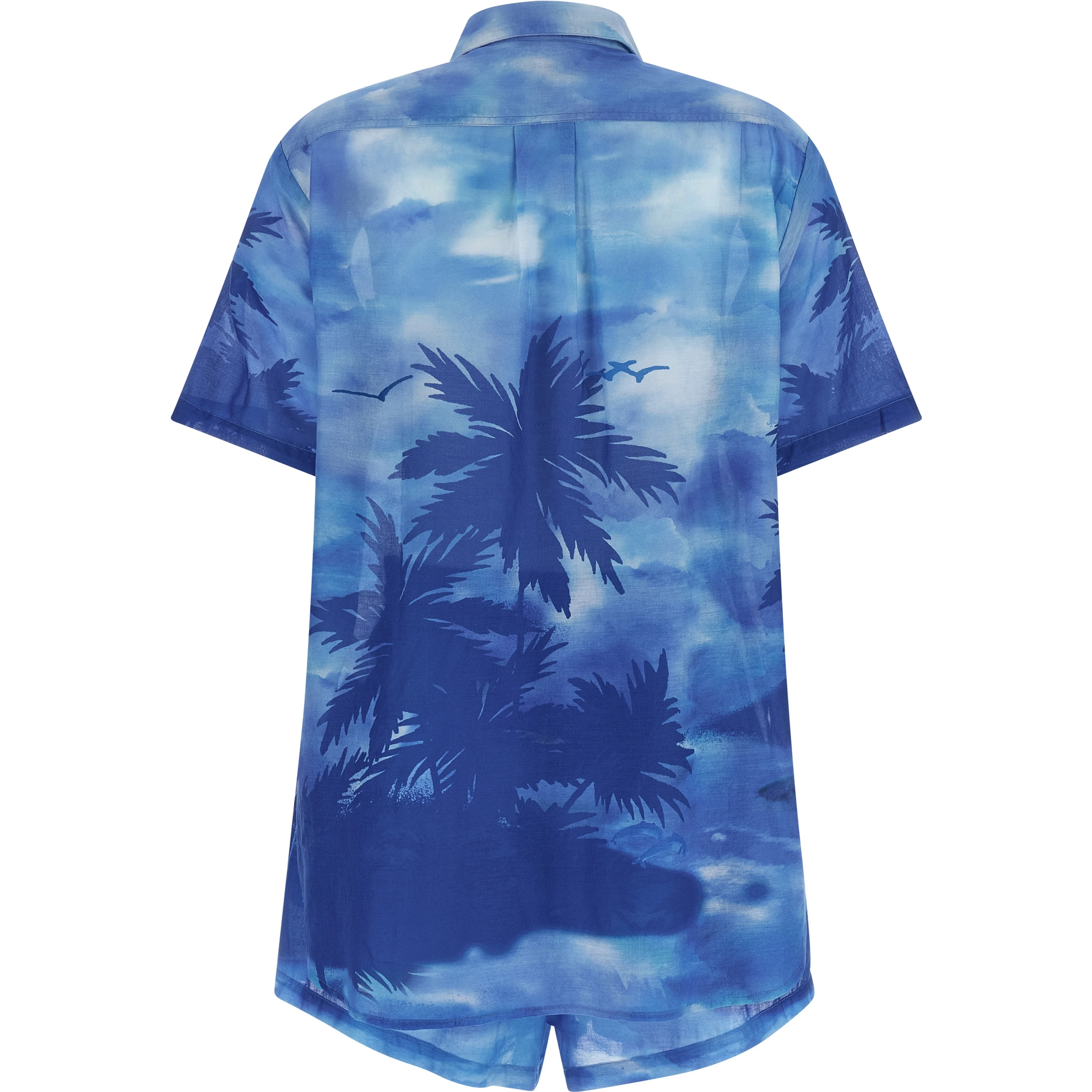 Blue Cotton Shorts