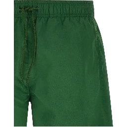 Bicolor Polyester Swim Shorts