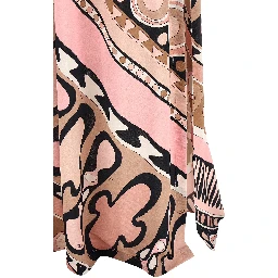 Multicolor Viscose Long Dress
