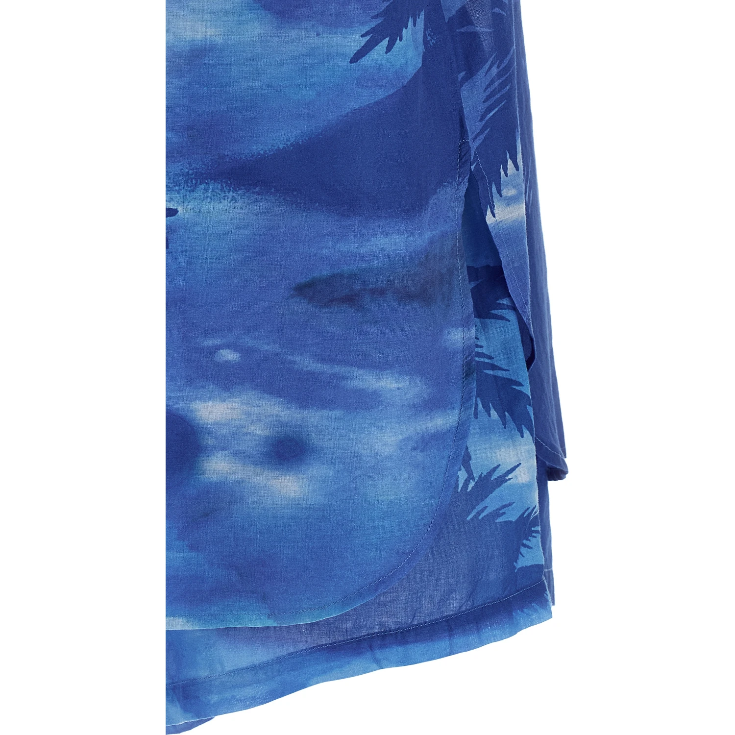 Blue Cotton Shorts