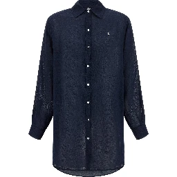 Blue Organic Cotton Blouse