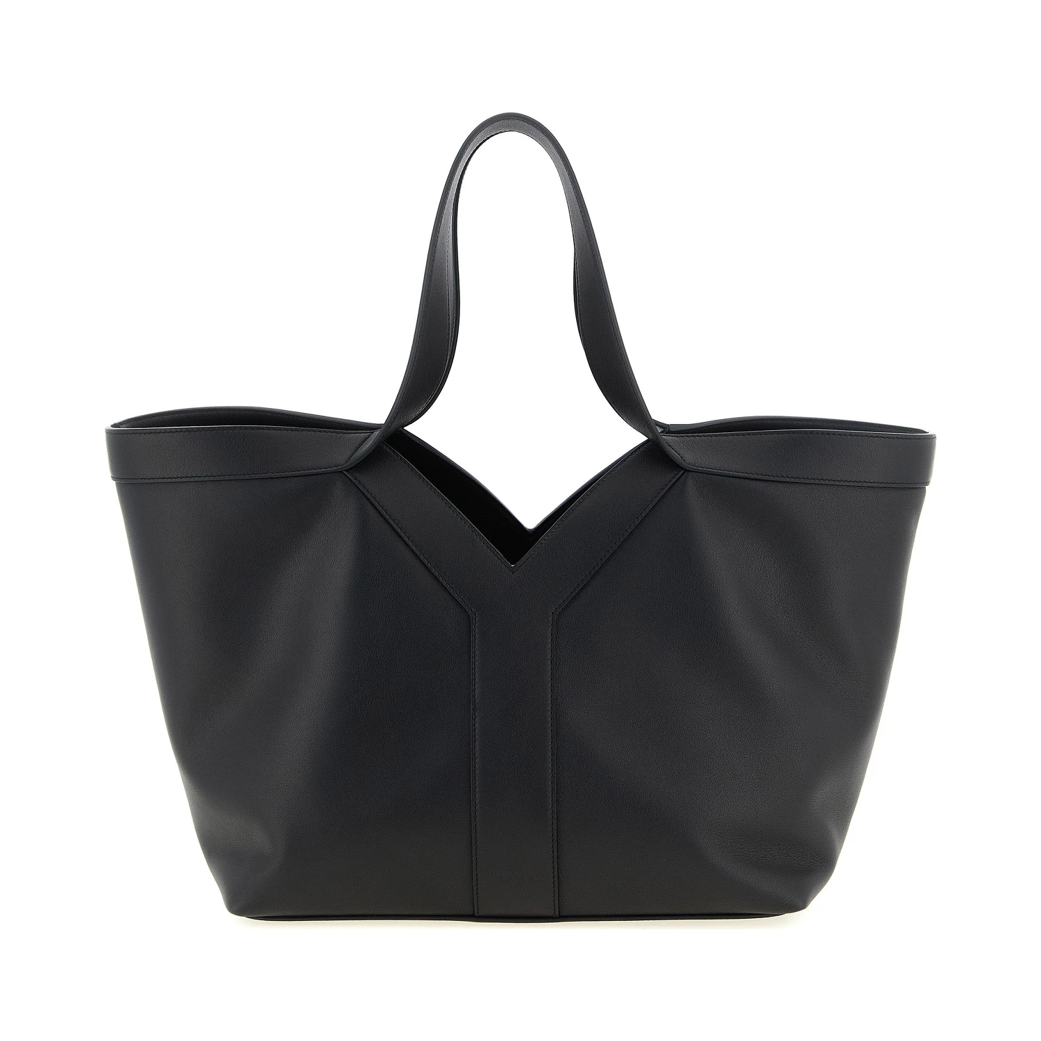 Black Calfskin Tote Bag