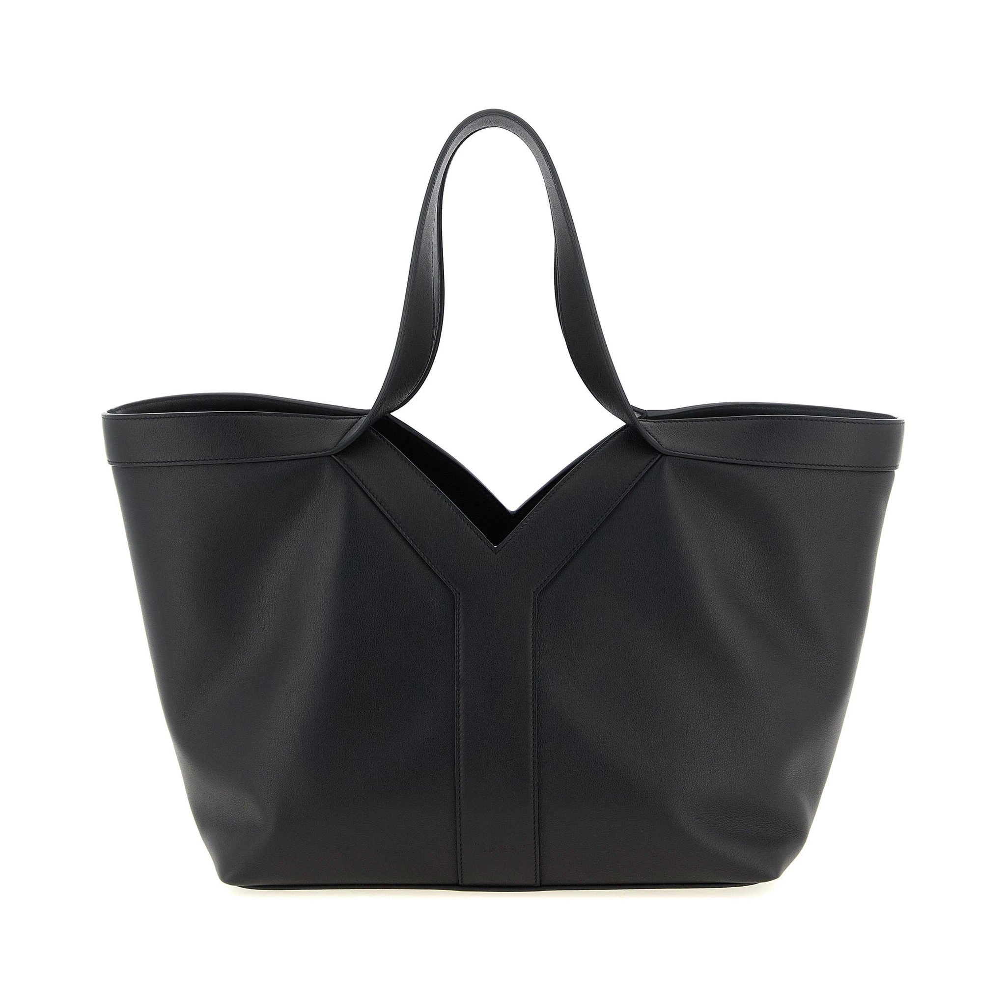 Black Calfskin Tote Bag