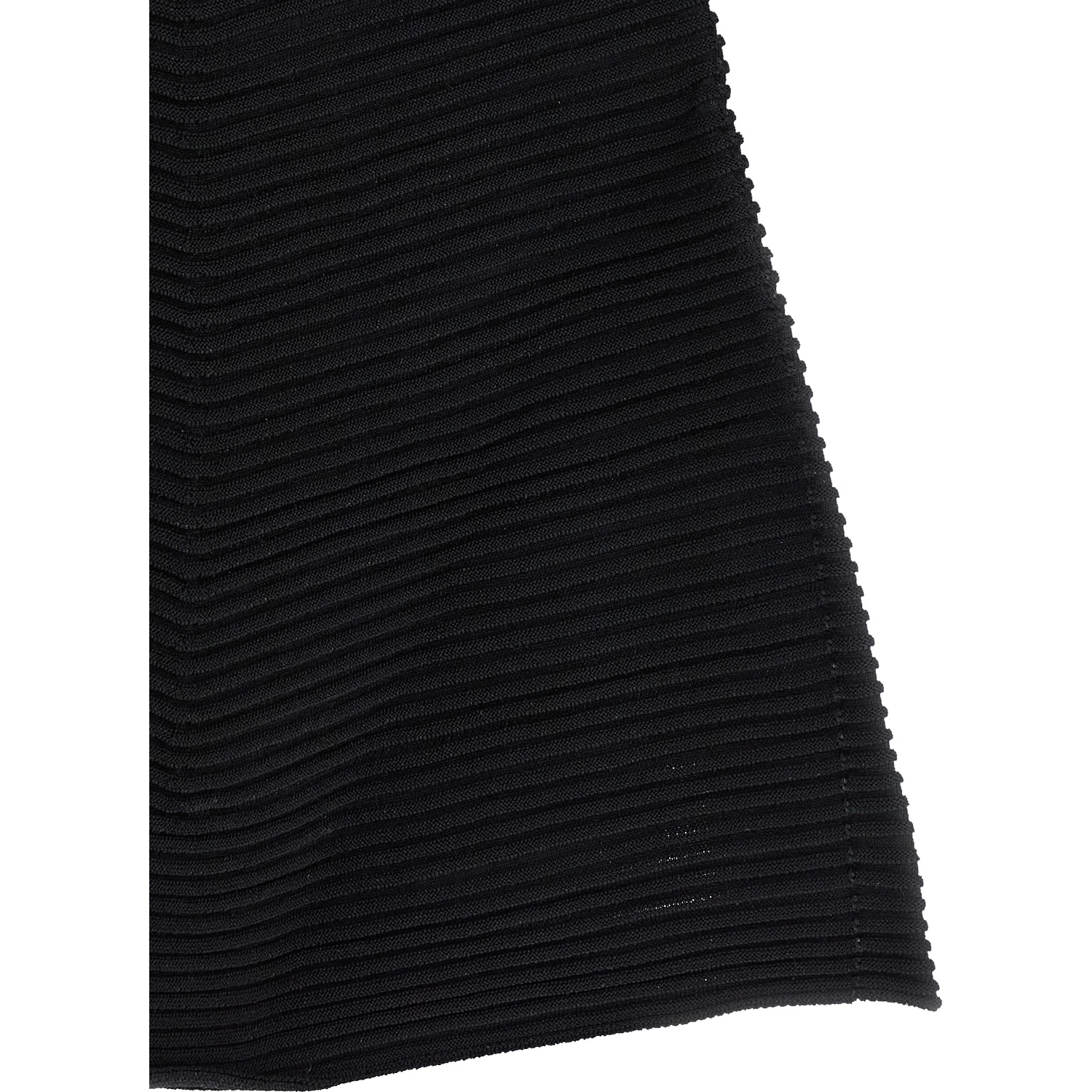 Black Polyester Short Dress