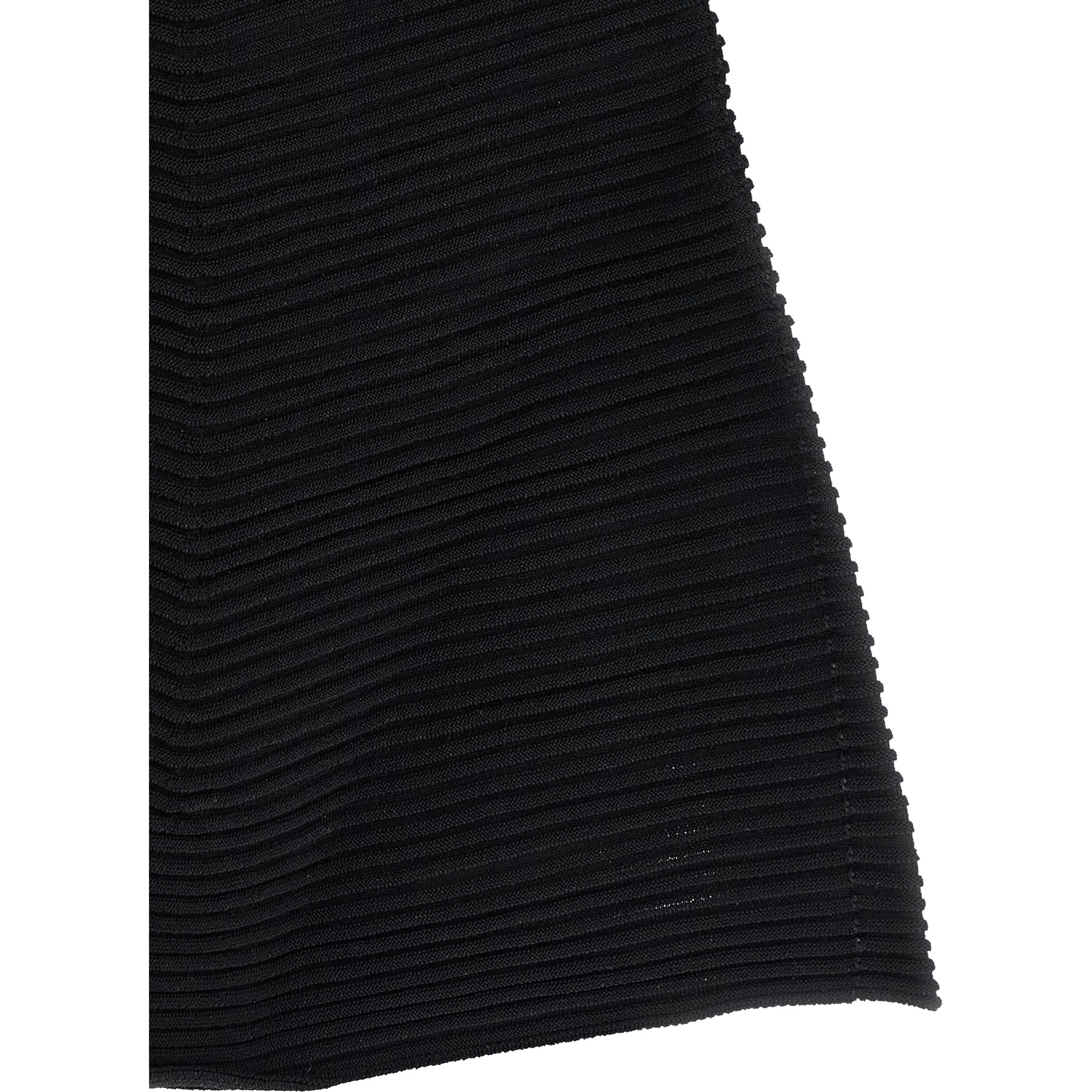 Black Polyester Short Dress