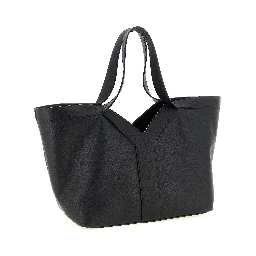 Black Calfskin Tote Bag