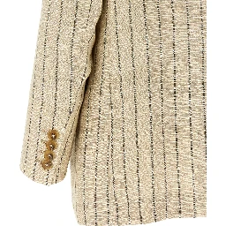 Beige Cotton Blazer