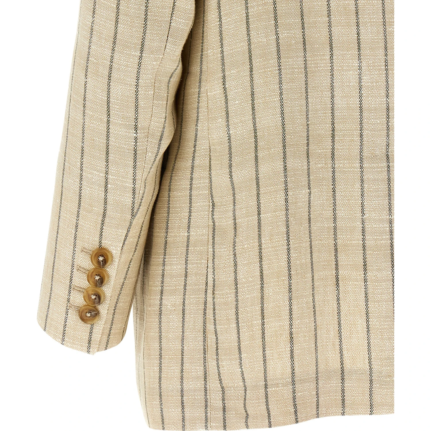 Beige Cotton Blazer