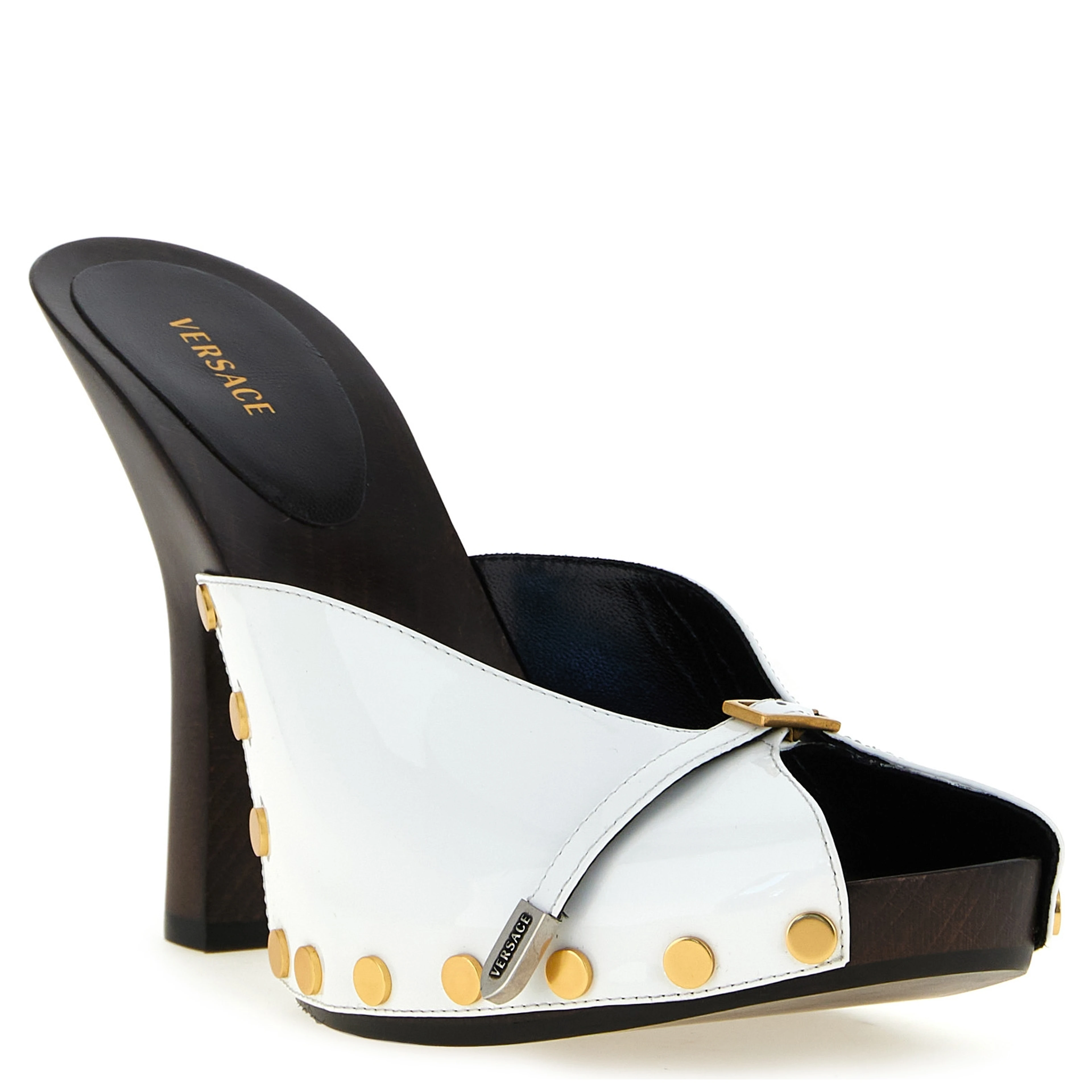 Bicolor Calfskin High Heel Pumps