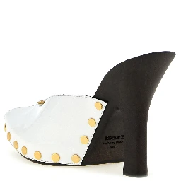 Bicolor Calfskin High Heel Pumps