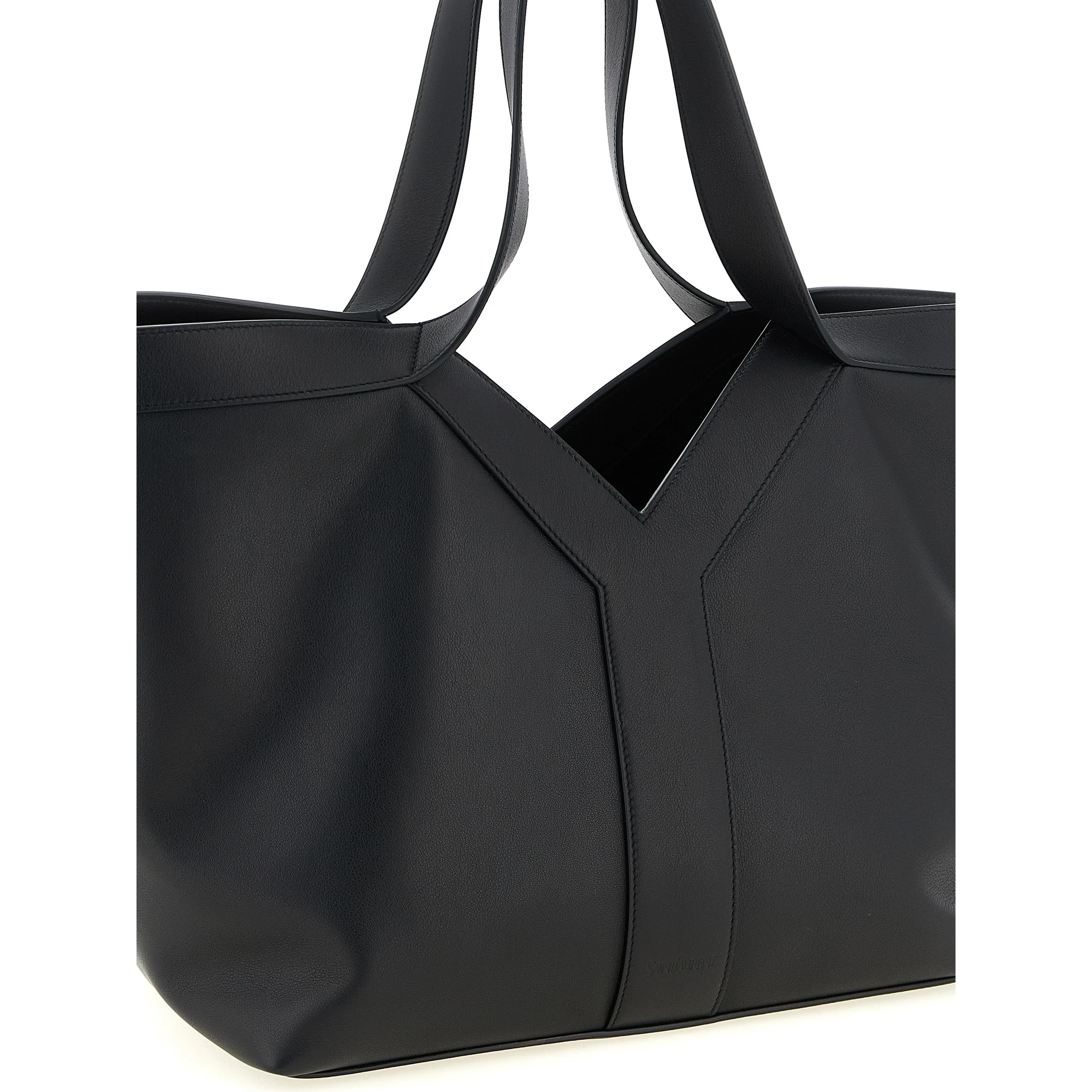 Black Calfskin Tote Bag