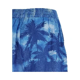 Blue Cotton Shorts
