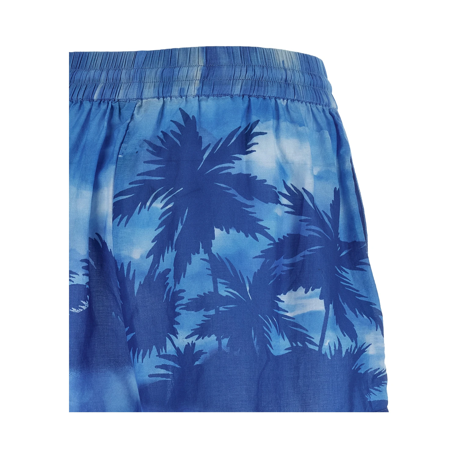 Blue Cotton Shorts