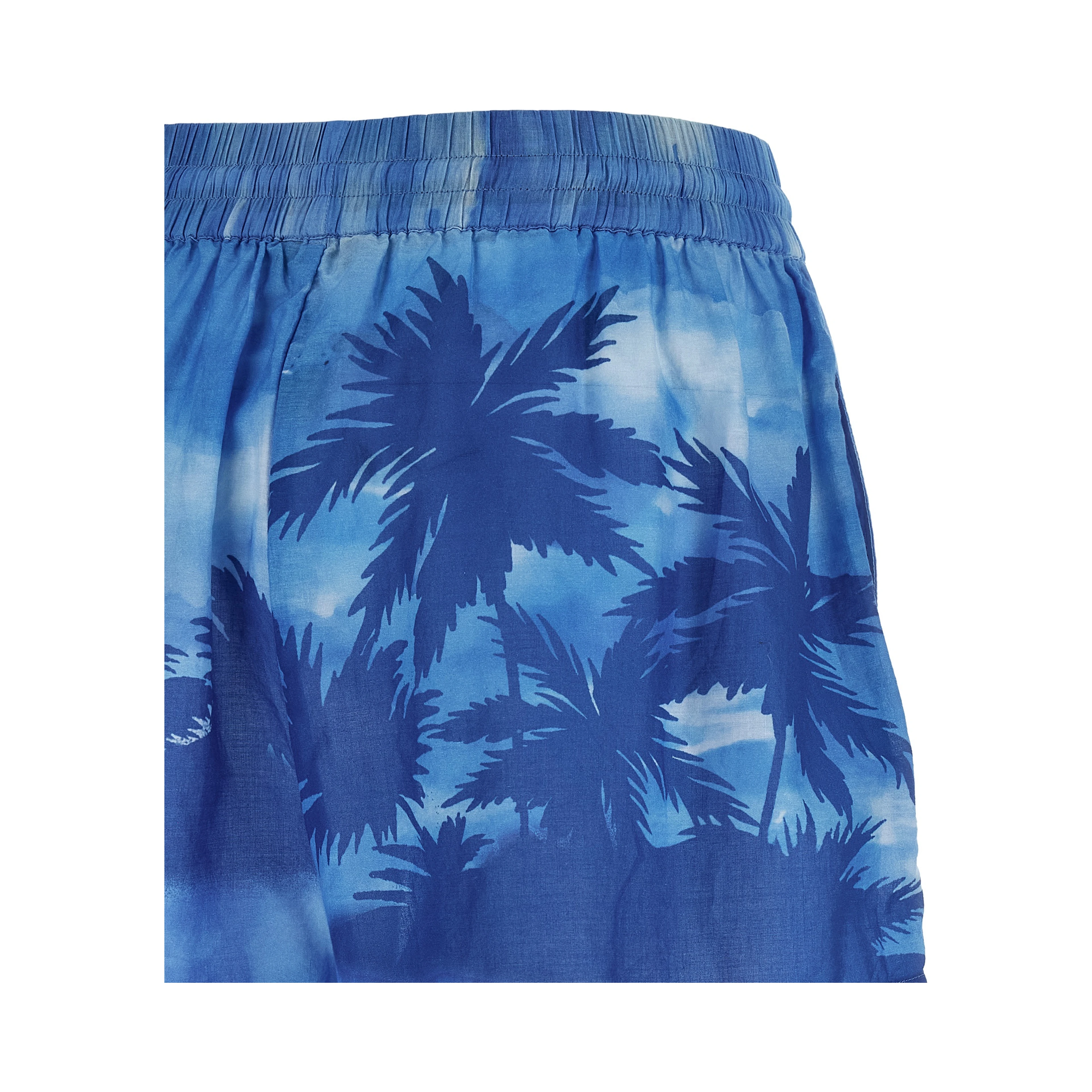 Blue Cotton Shorts