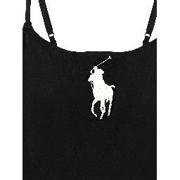 Black Nylon One-Piece Swimsuit