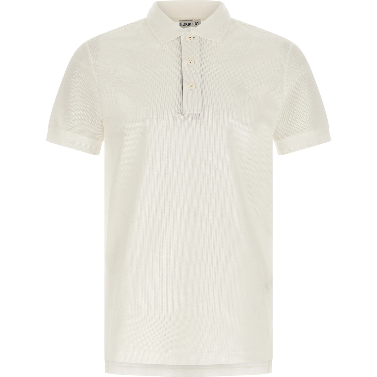 White Cotton Polo Shirt