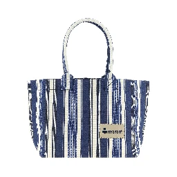 Blue Cotton Tote Bag