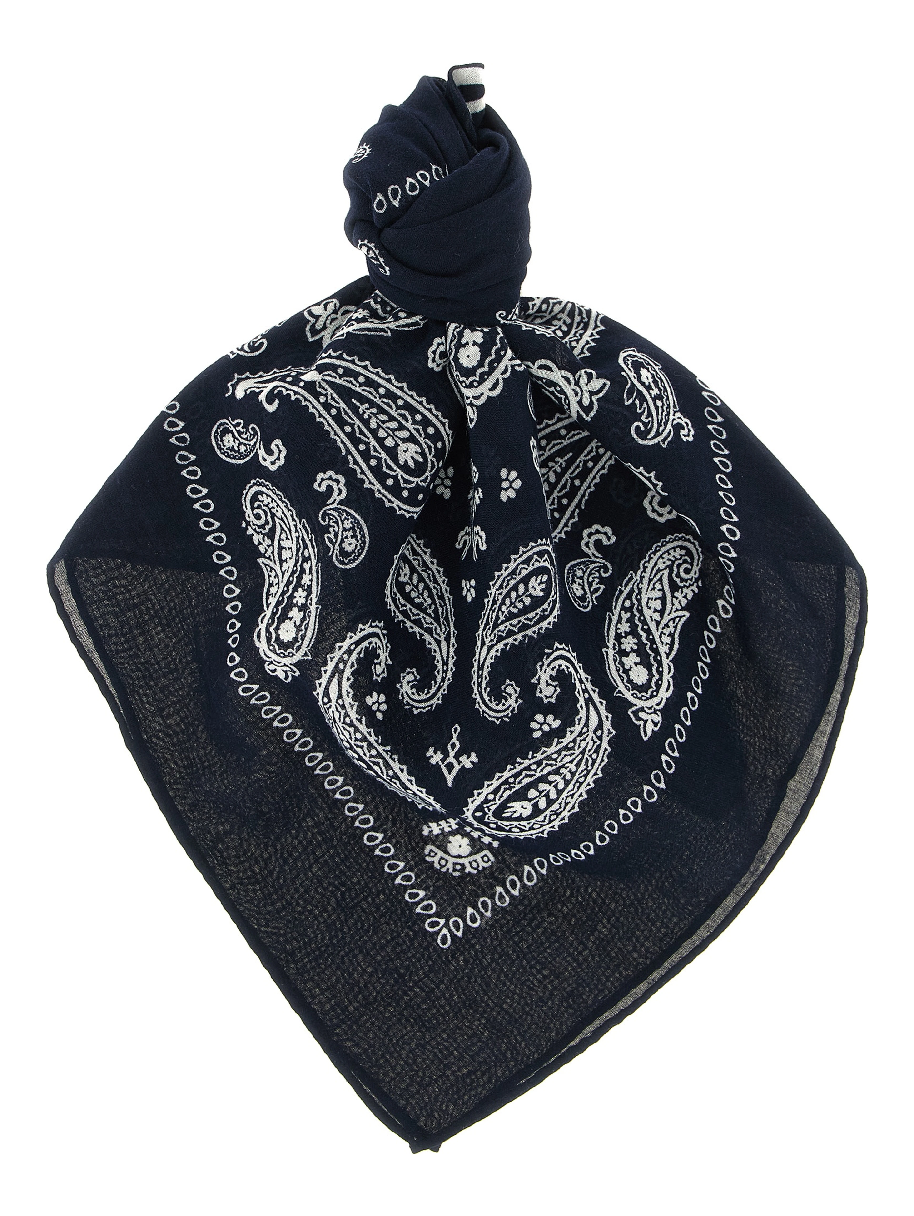 Blue Cotton Foulard