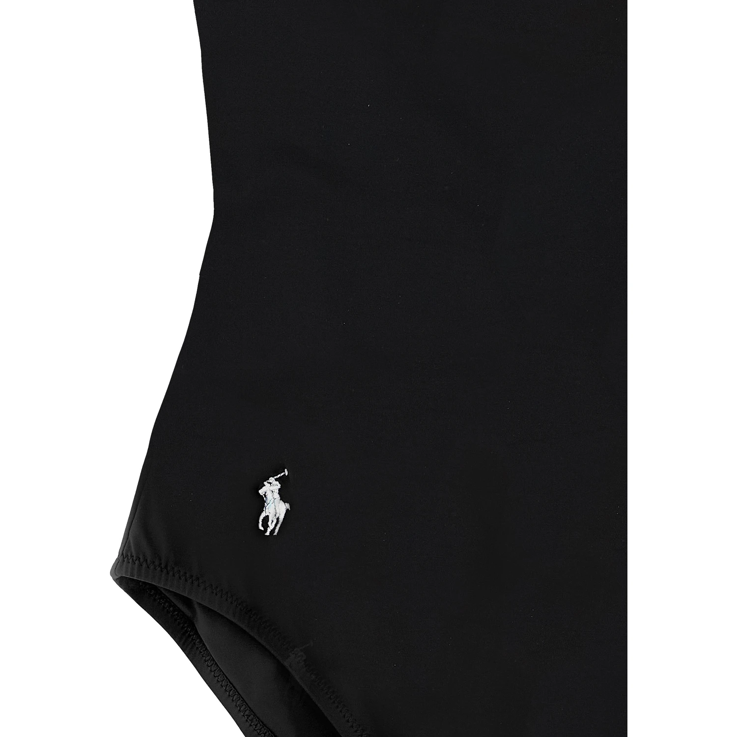 Black Nylon One-Piece Swimsuit
