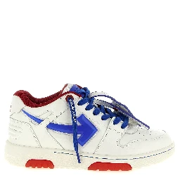 Blue Leather Athletic Sneakers