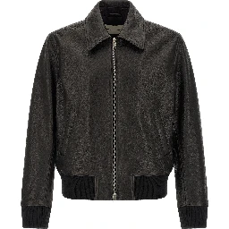 Black Lamb Leather Leather Jacket